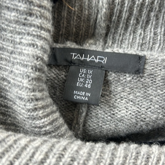 Tahari Poncho Sweater - Wool + Yak - Picture 4 of 5